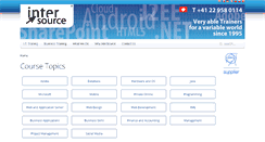 Desktop Screenshot of intersource.ch
